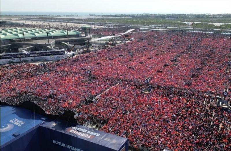 Cumhurbaşkanı Erdoğan 'Büyük İstanbul Mitingi'ne katılım sayısını açıkladı