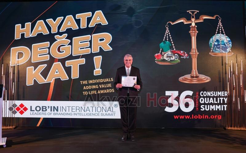 Başkan Yüce'ye ödül