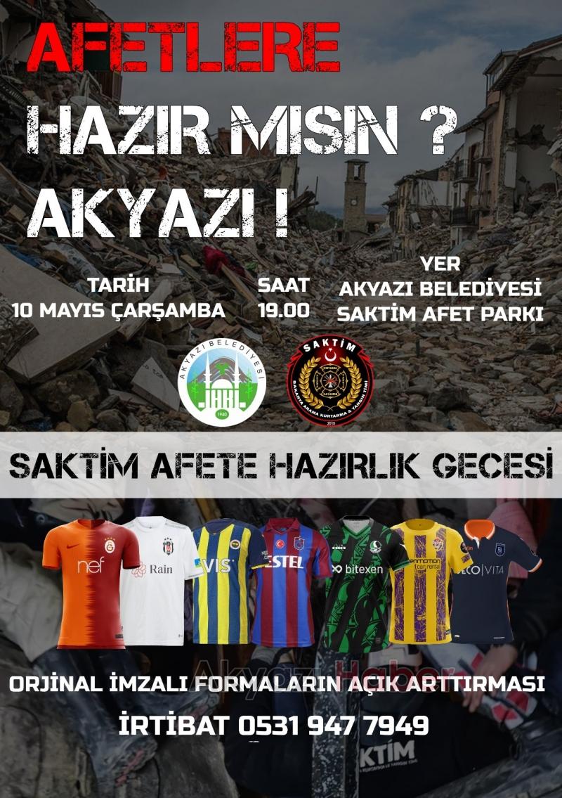 SAKTİM Afete hazırlık gecesine davet