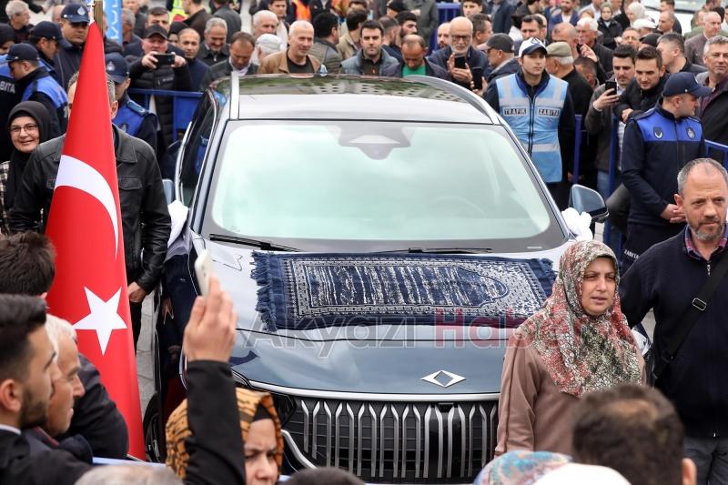 Yüce direksiyonda, Türkiye’nin gururu TOGG’a tarihi karşılama