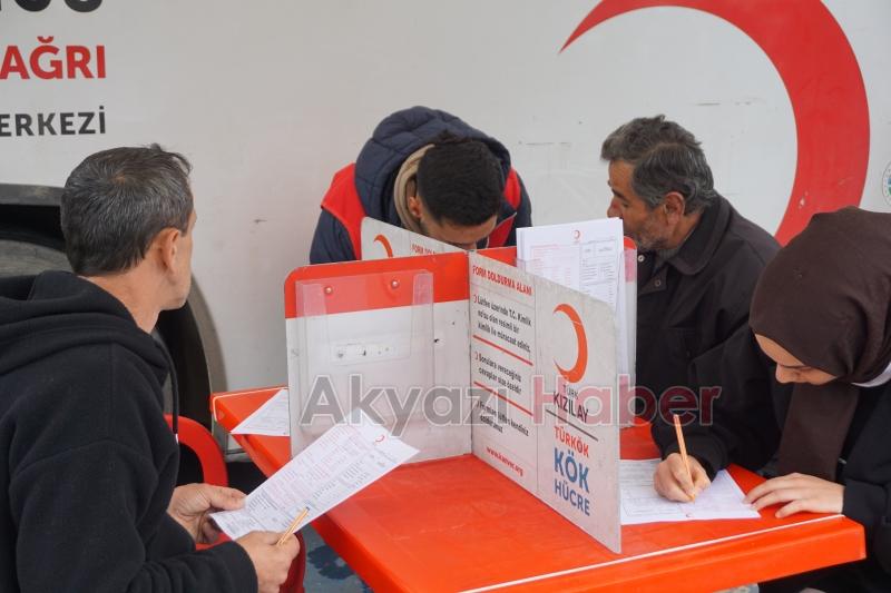 Akyazılılardan 84 ünite kan bağışladı