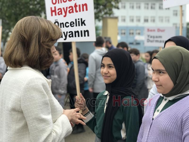 Karapürçek'te trafik haftası kapsamında etkinlik gerçekleştirildi