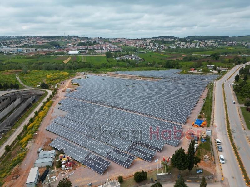 Büyükşehirin projesinde son paneller kuruluyor