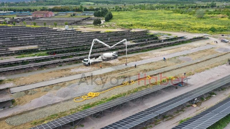 Büyükşehirin projesinde son paneller kuruluyor