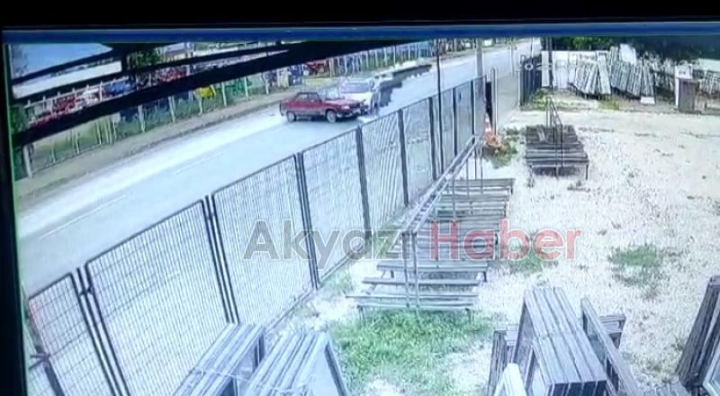 Ada Caddesi'nde Kaza Anı Kamerada 