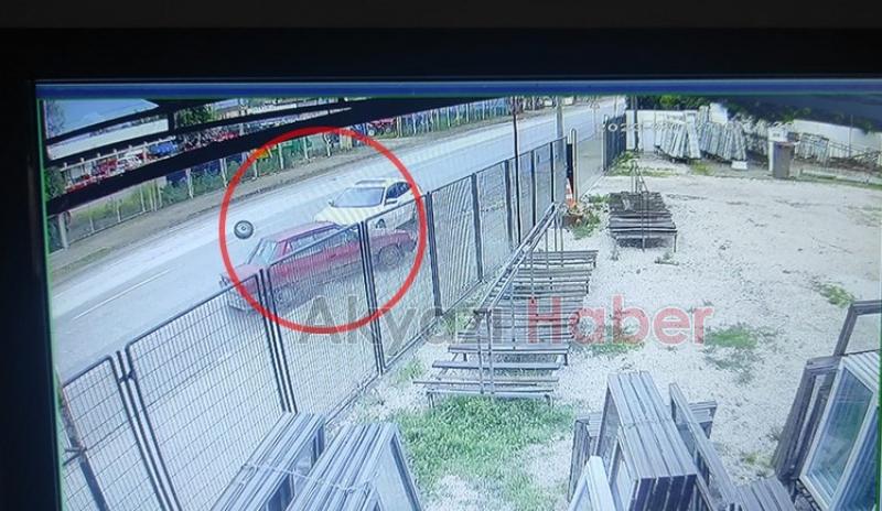 Ada Caddesi'nde Kaza Anı Kamerada 