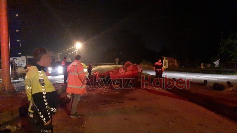 Ormanköy ışıklarında kaza 1 yaralı