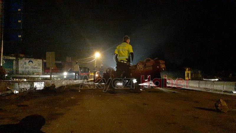 Ormanköy ışıklarında kaza 1 yaralı