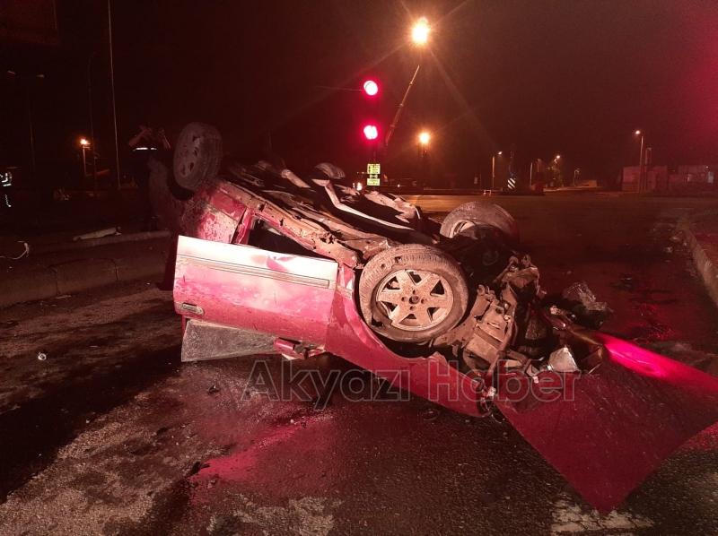 Ormanköy ışıklarında kaza 1 yaralı