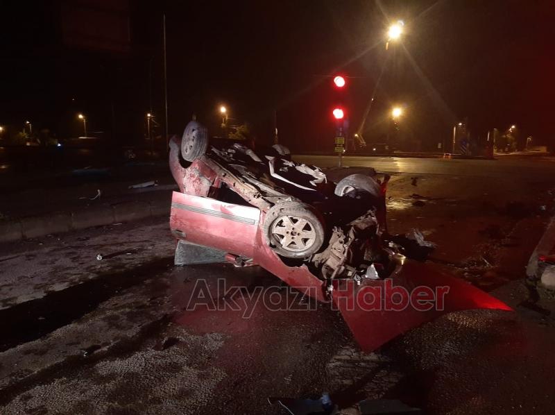 Ormanköy ışıklarında kaza 1 yaralı