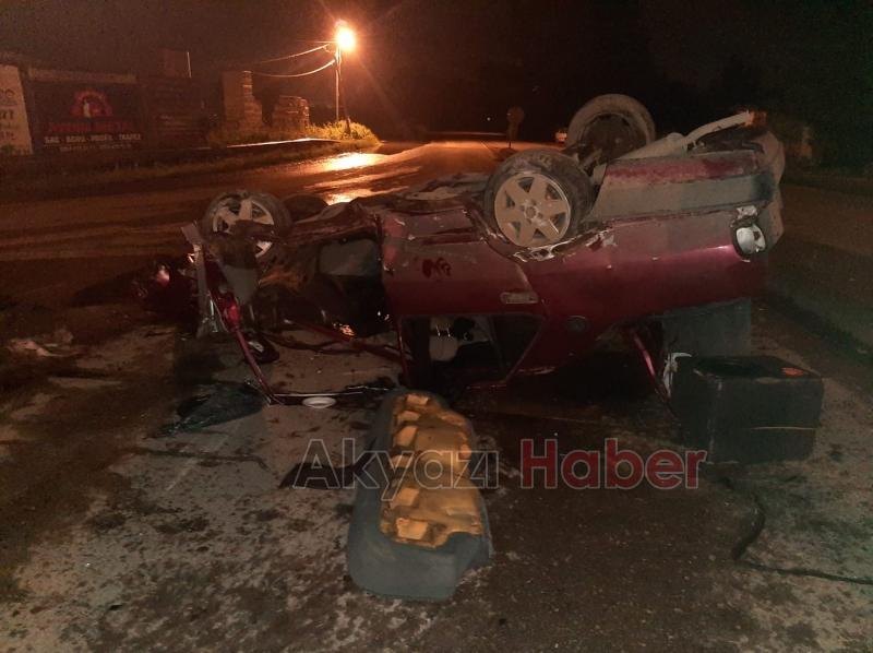 Ormanköy ışıklarında kaza 1 yaralı