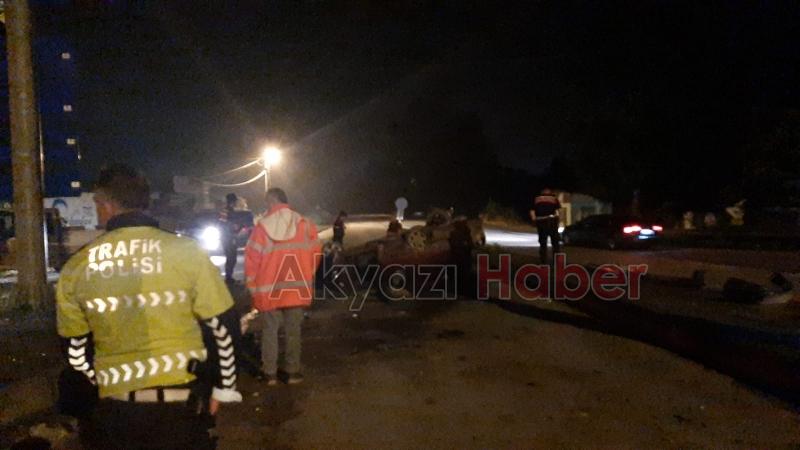 Ormanköy ışıklarında kaza 1 yaralı