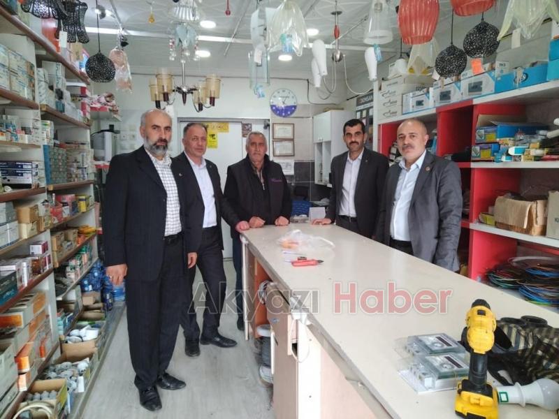 Cumhur İttifakı İlçe Başkanlarından esnaf ve halk ziyaretleri