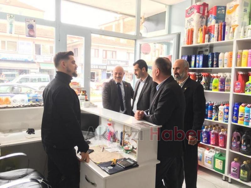 Cumhur İttifakı İlçe Başkanlarından esnaf ve halk ziyaretleri