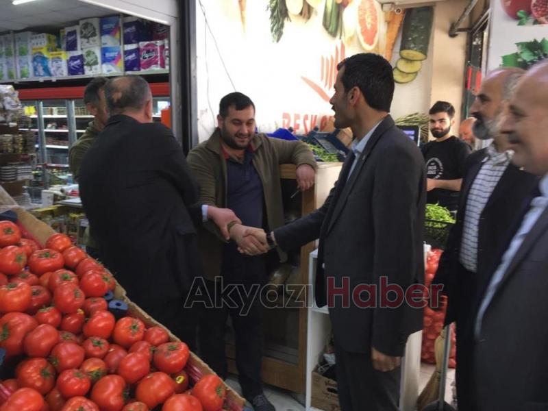 Cumhur İttifakı İlçe Başkanlarından esnaf ve halk ziyaretleri