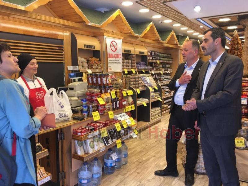 Cumhur İttifakı İlçe Başkanlarından esnaf ve halk ziyaretleri