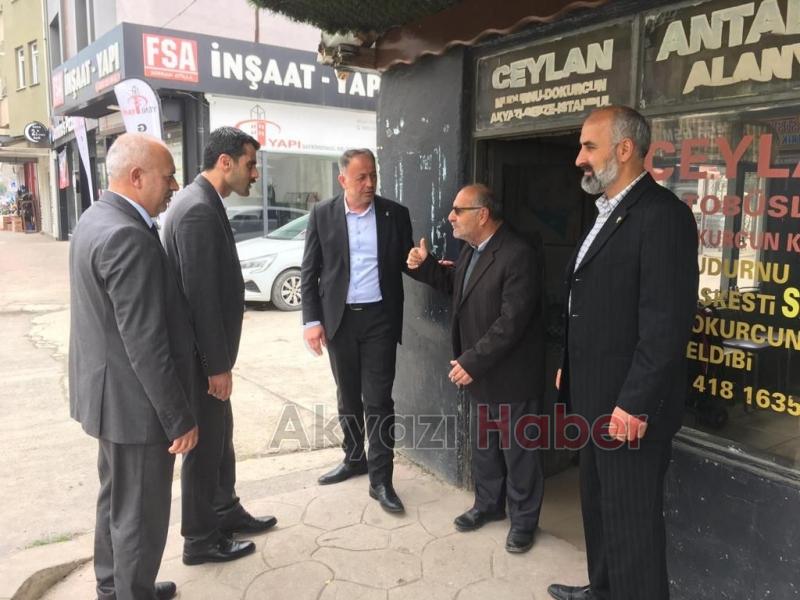 Cumhur İttifakı İlçe Başkanlarından esnaf ve halk ziyaretleri