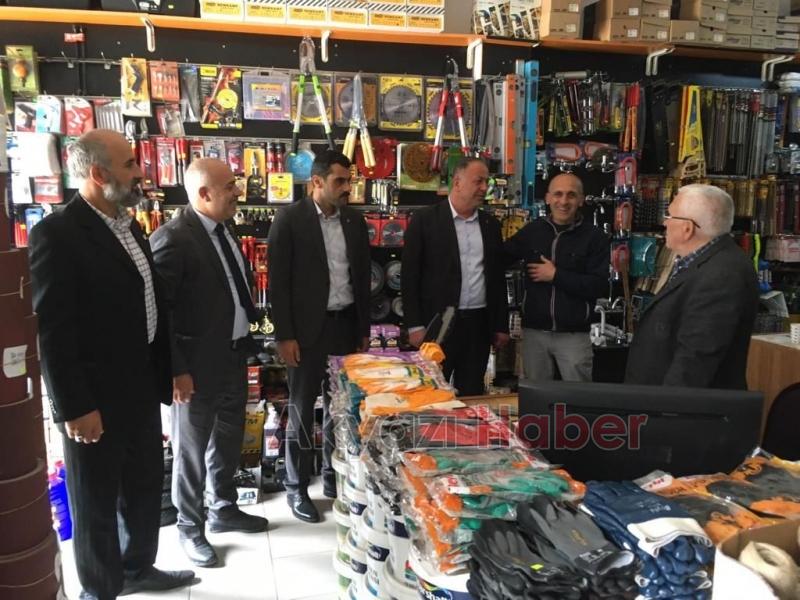 Cumhur İttifakı İlçe Başkanlarından esnaf ve halk ziyaretleri