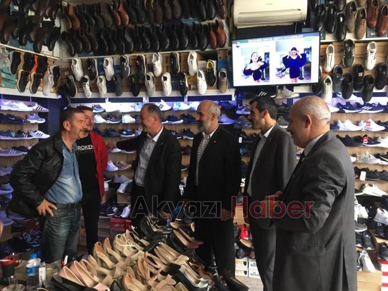 Cumhur İttifakı İlçe Başkanlarından esnaf ve halk ziyaretleri