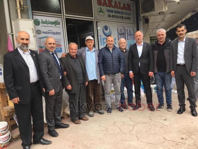 Cumhur İttifakı İlçe Başkanlarından esnaf ve halk ziyaretleri