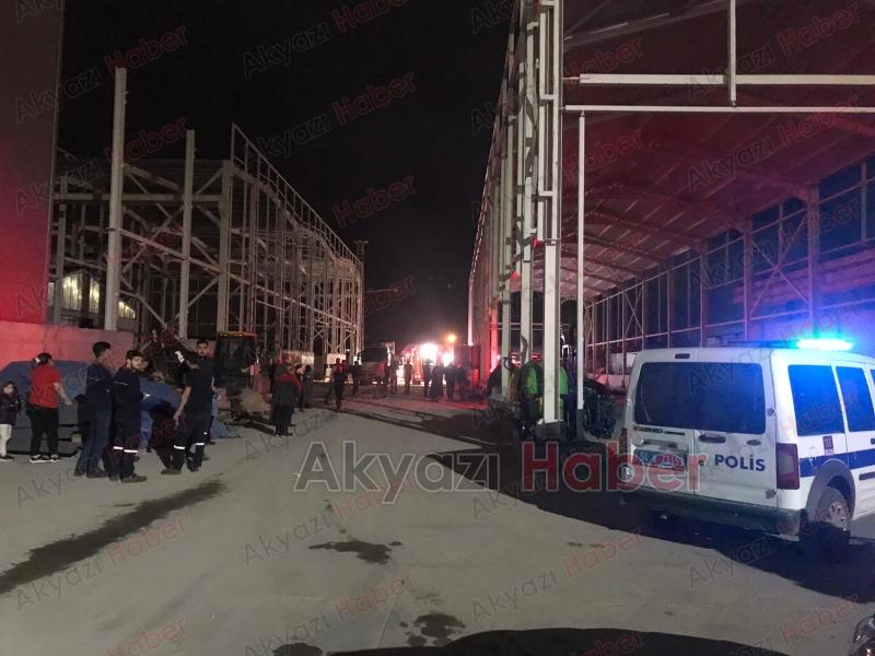 Traktör fabrikası'nın içinde bulunan otomotiv boyahanesinde yangın