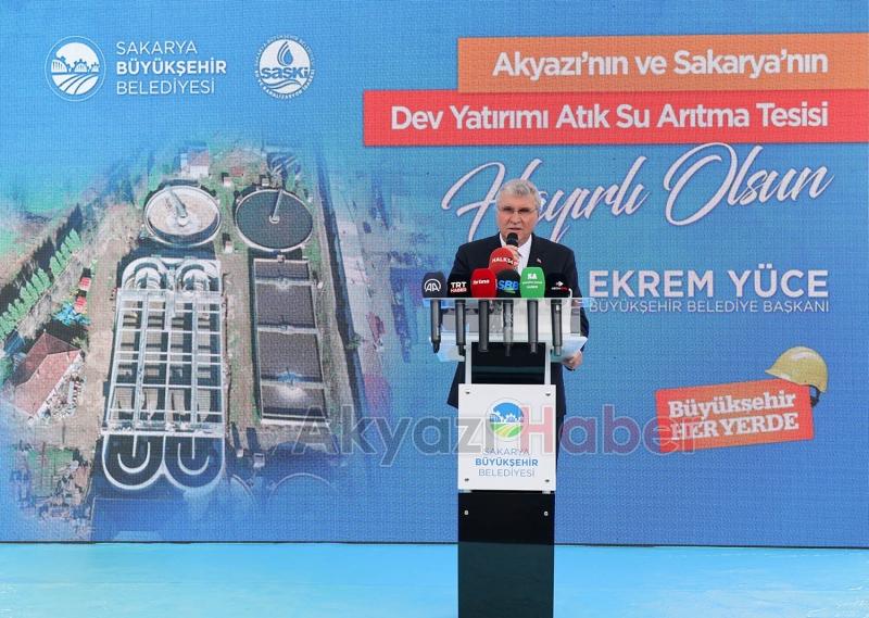 Akyazı Atıksu Arıtma Tesisi'nin lansmanında yeni müjde