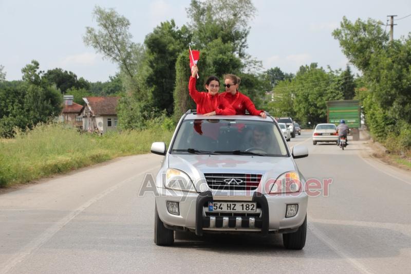 Balkan Şampiyonları Akyazı’da Karşılandı