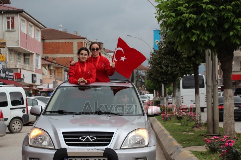 Balkan Şampiyonları Akyazı’da Karşılandı
