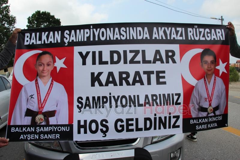 Balkan Şampiyonları Akyazı’da Karşılandı