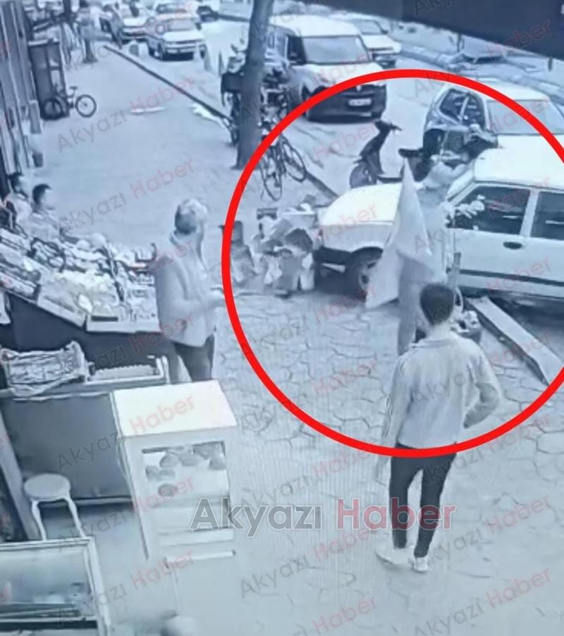 Ada Caddesi'nde Kaza Panikleyip Bankete Çıktı