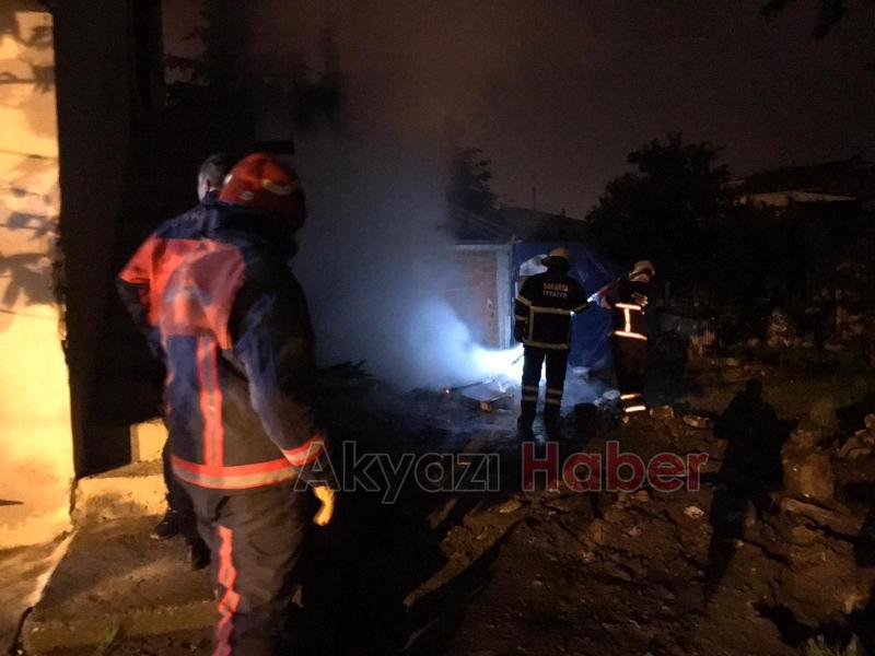 Bina Yangını İhbarı Çöp Yangını Çıktı