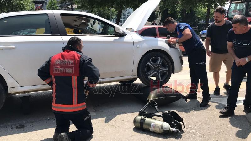 Motor Kısmına Giren yavru kediyi kurtarma operasyonu