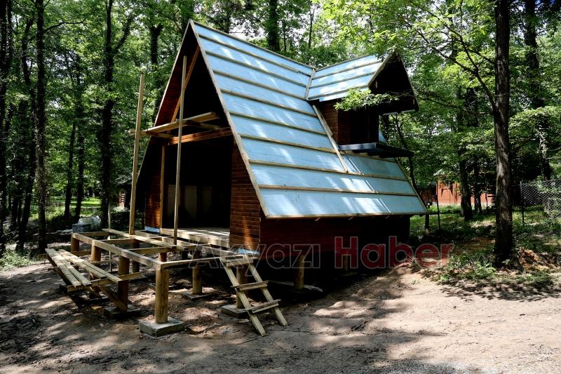 Büyükşehir’in bungalovları doğaya renk kattı