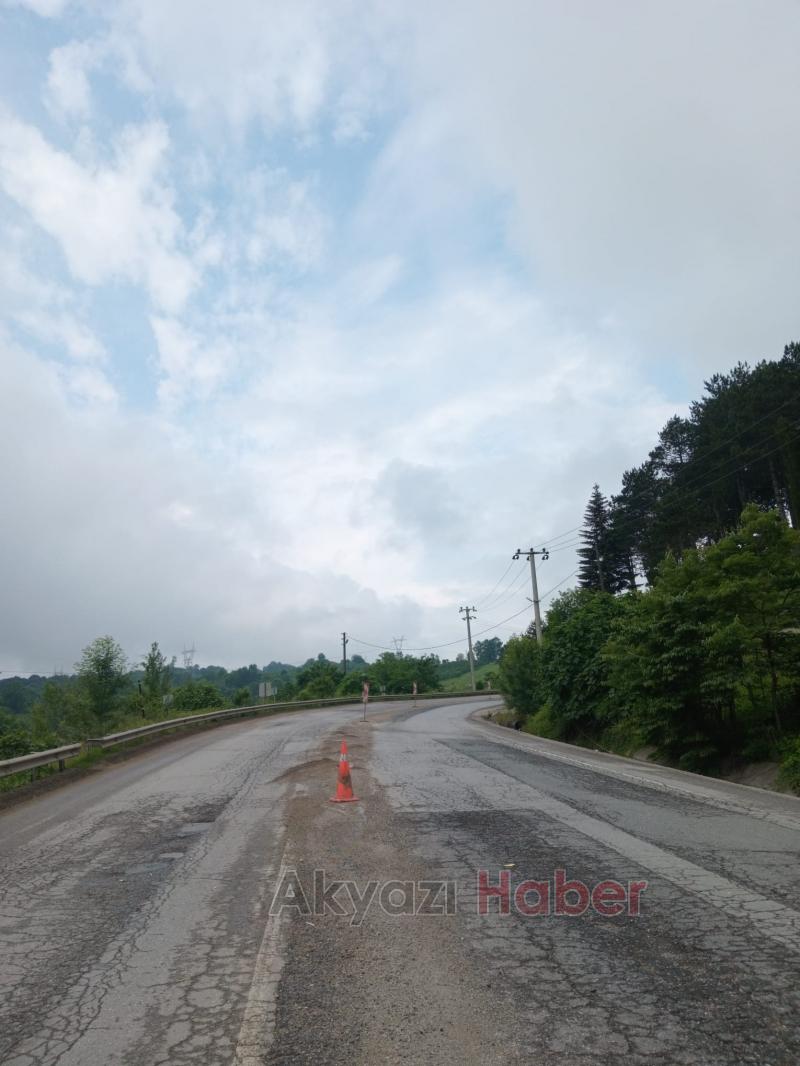 Akyazı Beldibi'nde korkutan kaza yaralanan olmadı