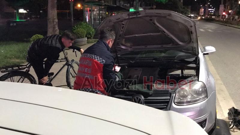 Motor kısmına girdi ekipler seferber oldu