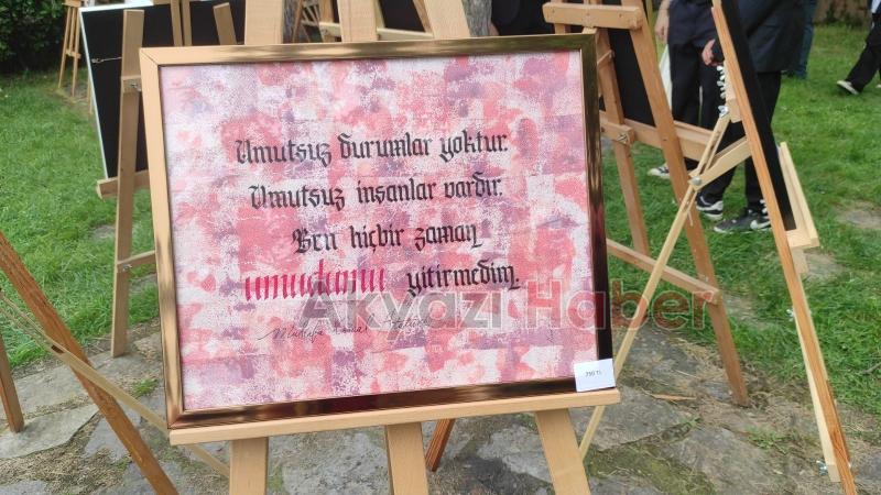 Akyazı Konuralp Anadolu Lisesi'nde kaligrafi sergisi