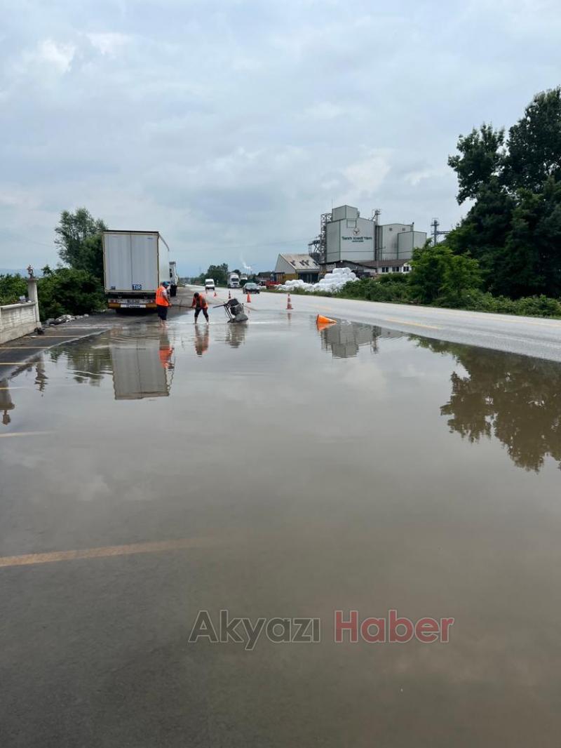Bir kişinin öldüğü yolda kaza sonrası önlem