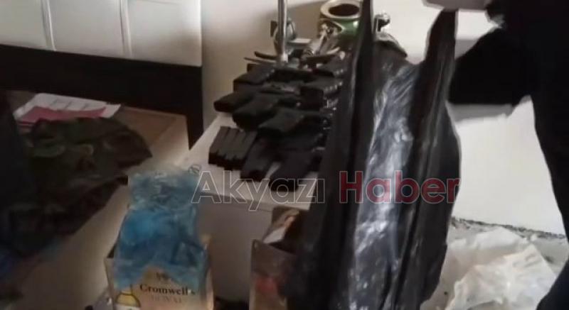 Onlarca silah ve balistik yelek ele geçirildi