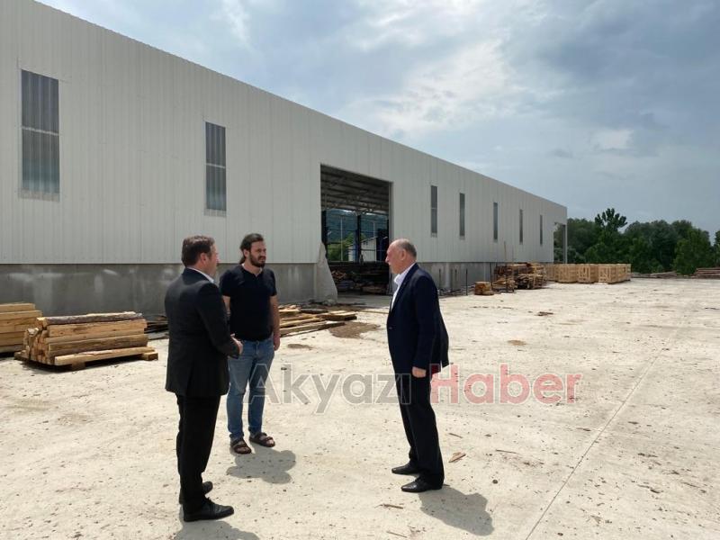 Bayraktar ve Bayrak selden etkilenen firmaları ziyaret etti
