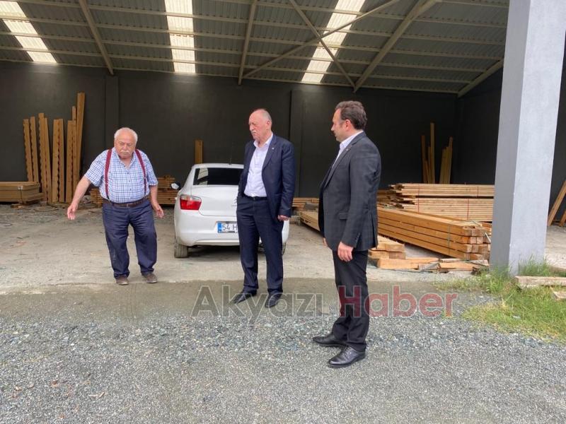 Bayraktar ve Bayrak selden etkilenen firmaları ziyaret etti