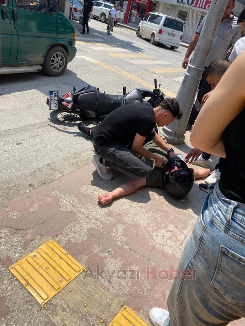 Yağcılar Caddesi'nde kaza 1 yaralı