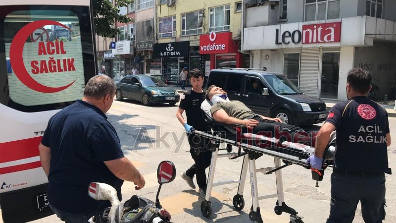 Yağcılar Caddesi'nde kaza 1 yaralı