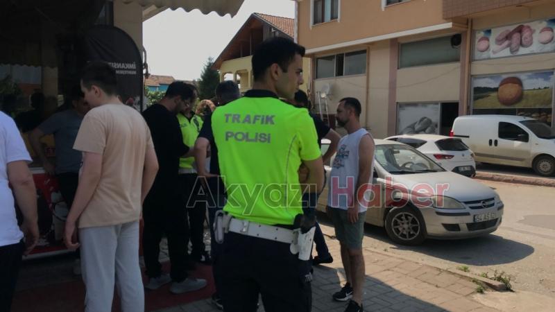 Ada Caddesi'nde kaza yaralanan olmadı