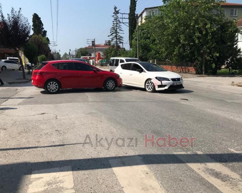 Ada Caddesi'nde kaza yaralanan olmadı