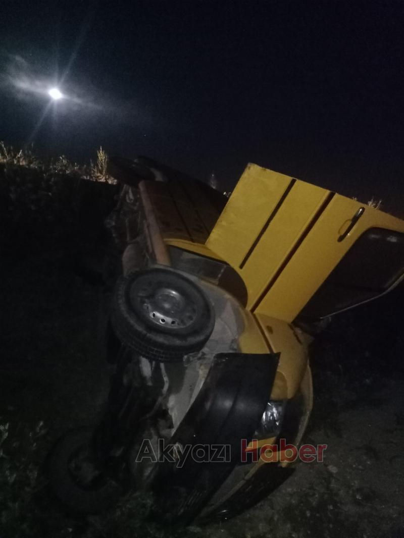 Minibüs şarampole uçtu