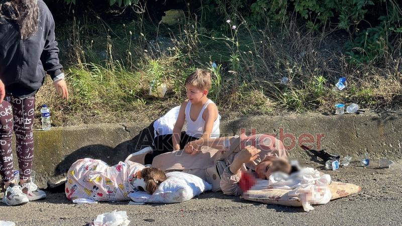 otoyolda kaza 12 yaralı