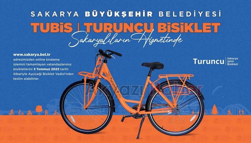 Turuncu bisikletlerde kiralama dönemi başladı
