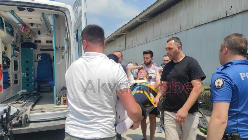 Elektrikletli bisikletten düşen genç ölümden döndü