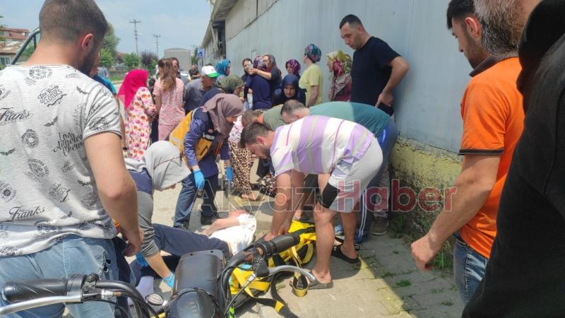 Elektrikletli bisikletten düşen genç ölümden döndü