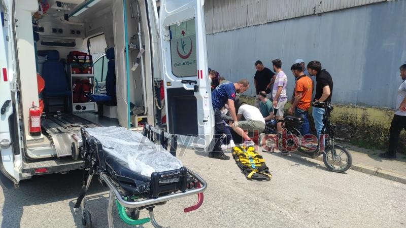 Elektrikletli bisikletten düşen genç ölümden döndü